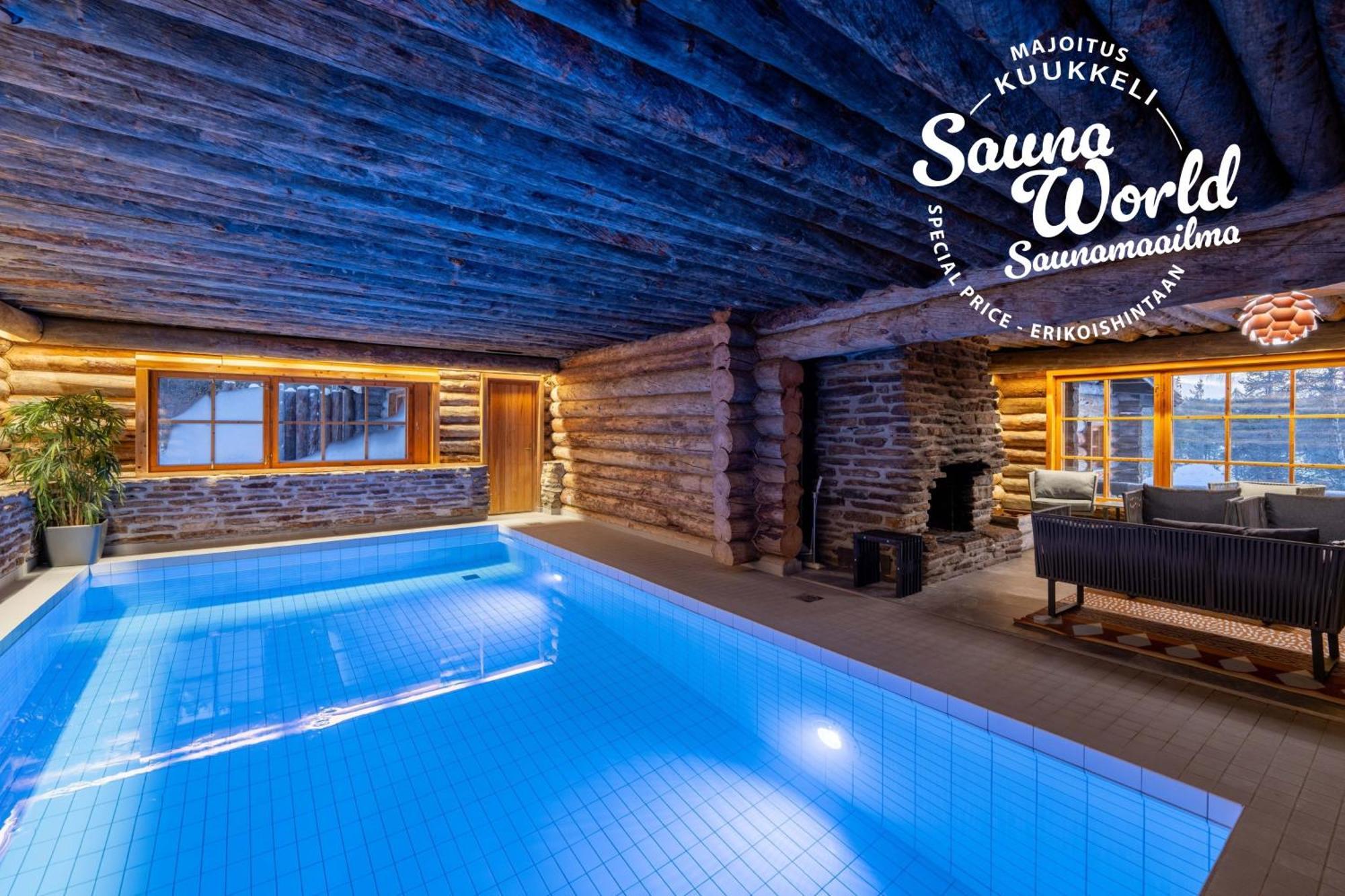 Kuukkeli Log Houses Villa Aurora "Pupula" ساريسيلكا المظهر الخارجي الصورة