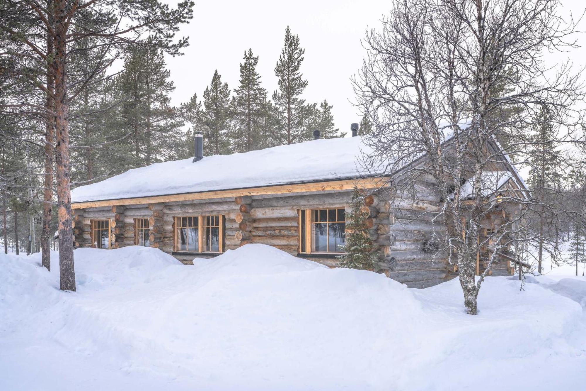 Kuukkeli Log Houses Villa Aurora "Pupula" ساريسيلكا المظهر الخارجي الصورة