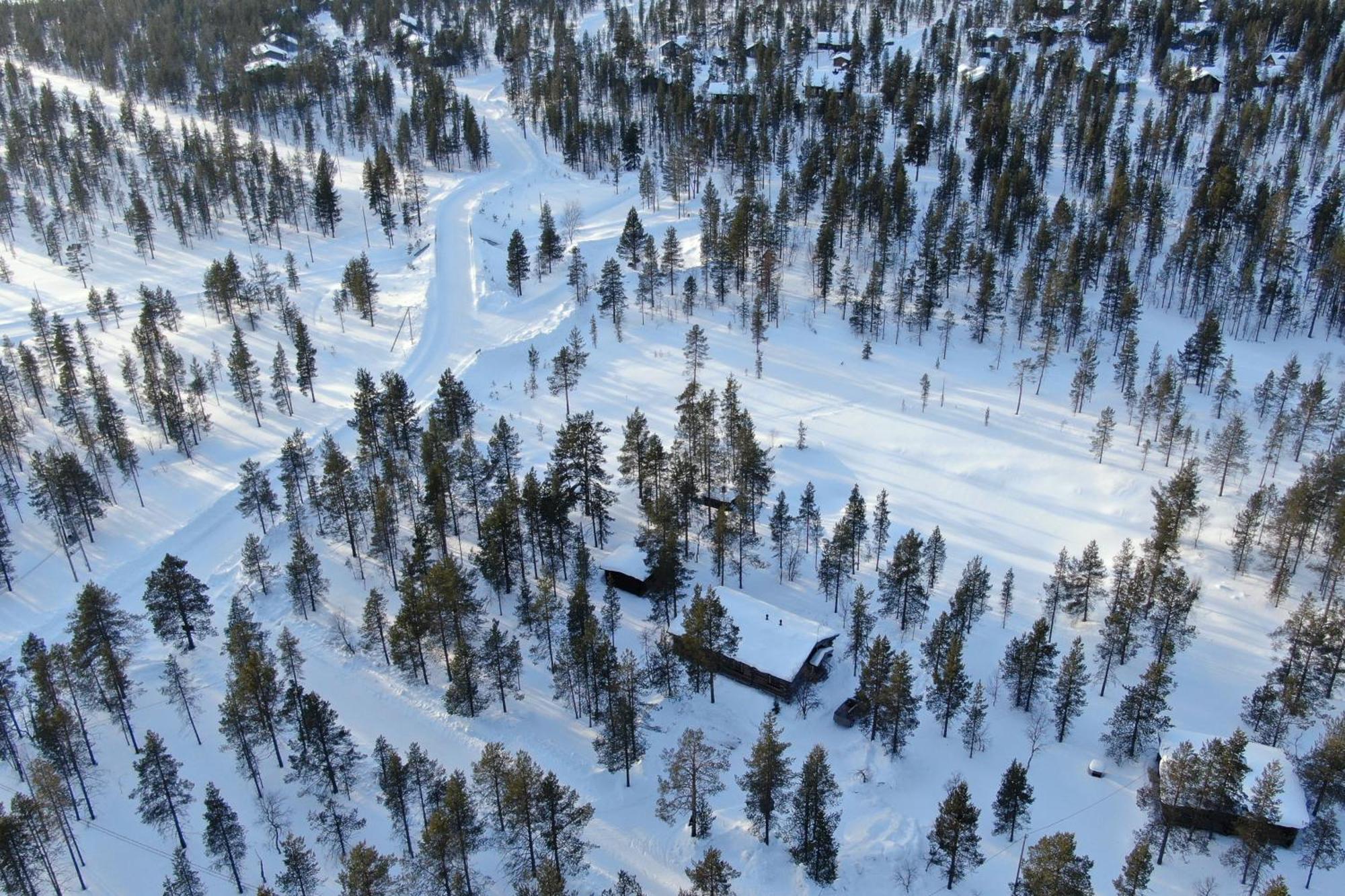 Kuukkeli Log Houses Villa Aurora "Pupula" ساريسيلكا المظهر الخارجي الصورة