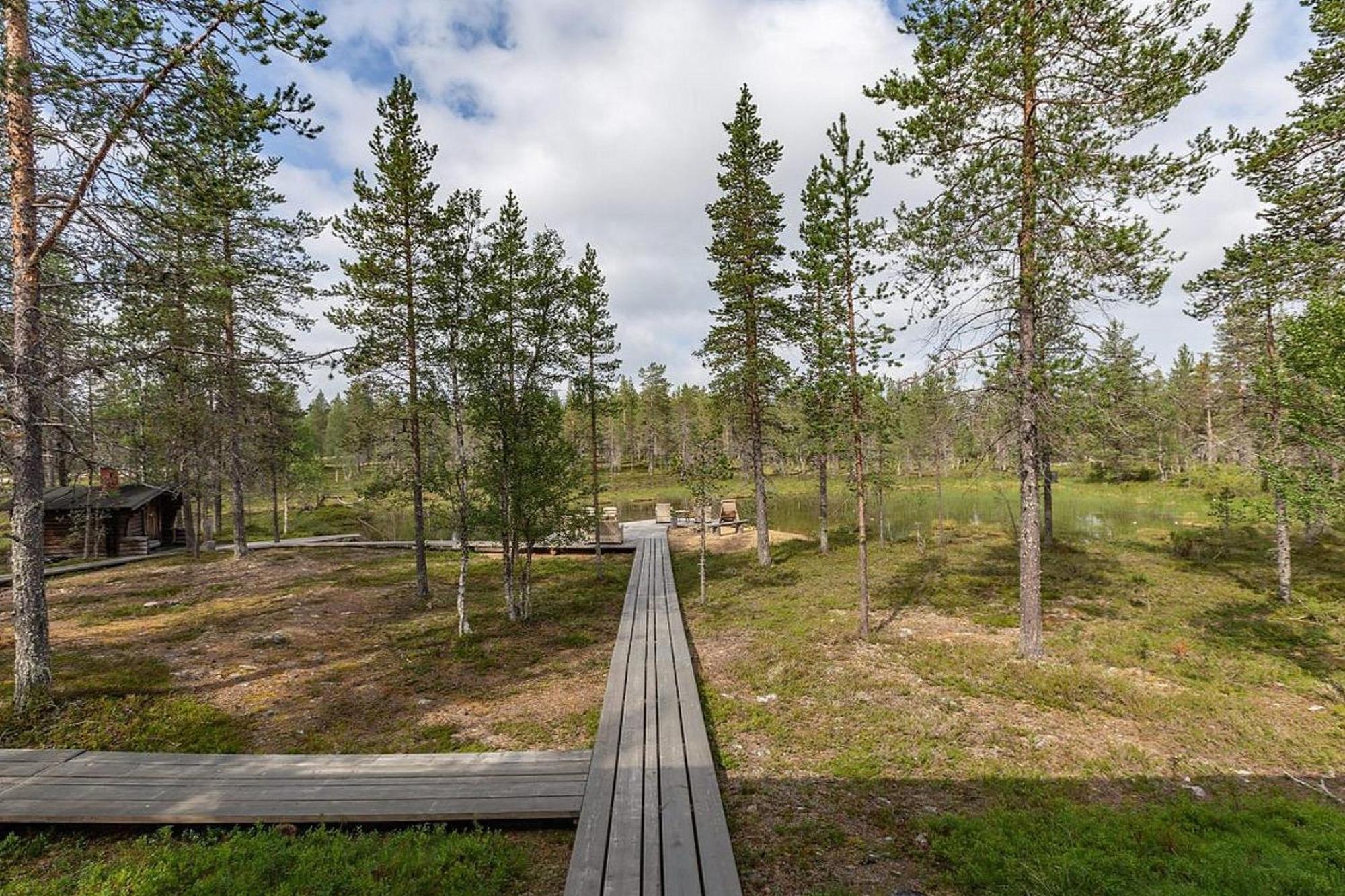 Kuukkeli Log Houses Villa Aurora "Pupula" ساريسيلكا المظهر الخارجي الصورة