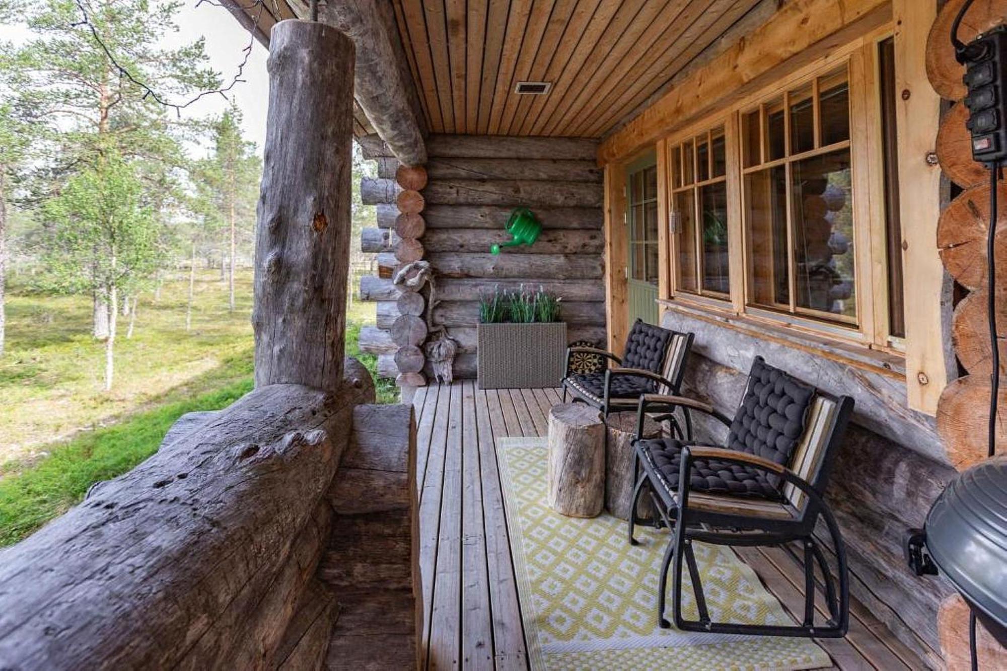 Kuukkeli Log Houses Villa Aurora "Pupula" ساريسيلكا المظهر الخارجي الصورة